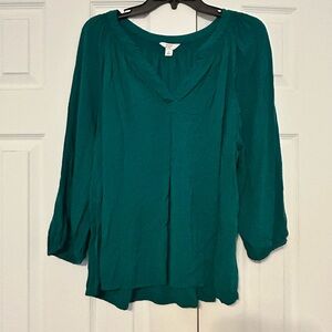 crown & ivy peasant top